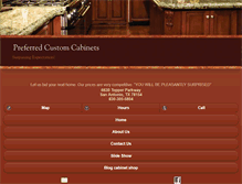 Tablet Screenshot of preferredcustomcabinets.com